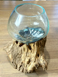 Molten Glass &amp; Driftwood Centerpiece