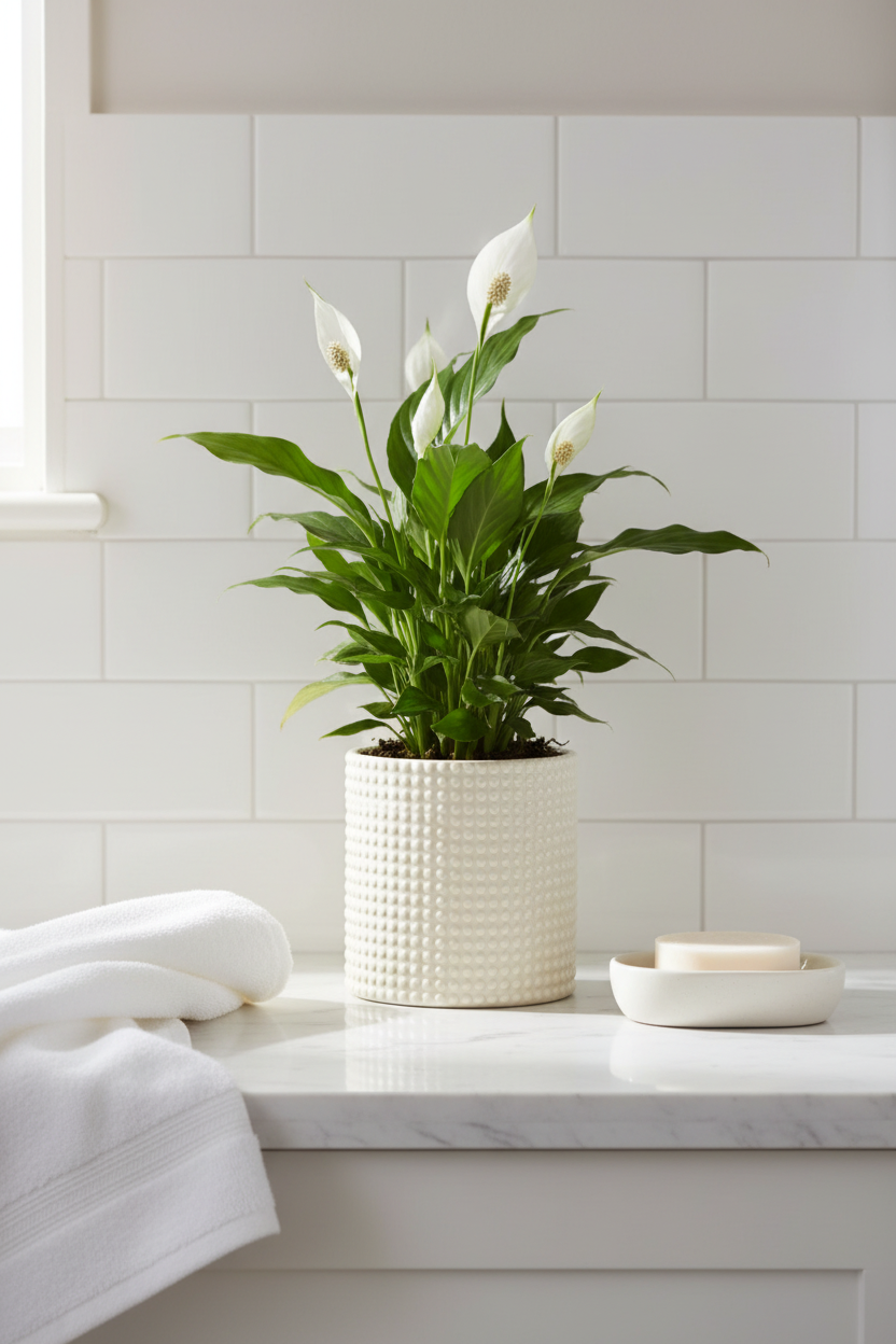 Bella Cylinder Pot – Cream Bathroom
