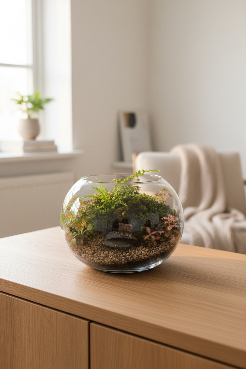 Bowl Terrarium Vibrant Lifestyle