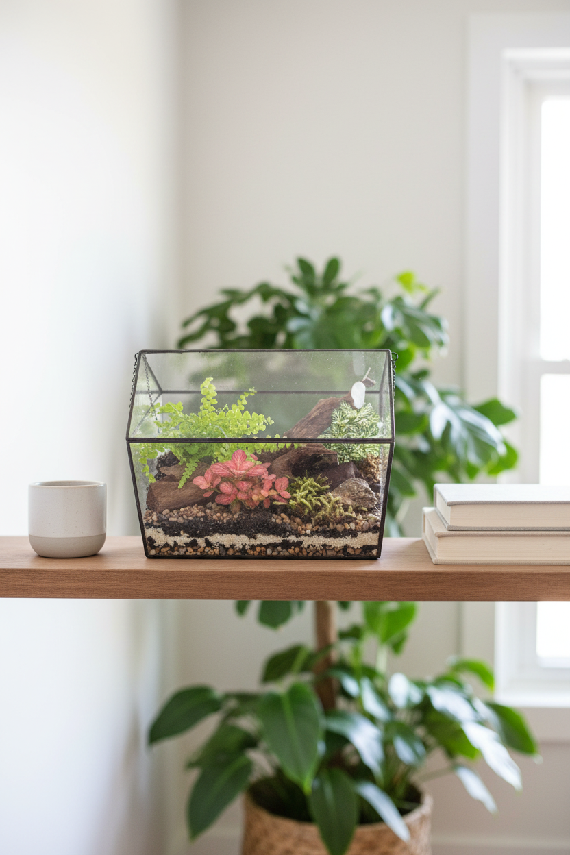 Glass House Terrarium Shelf