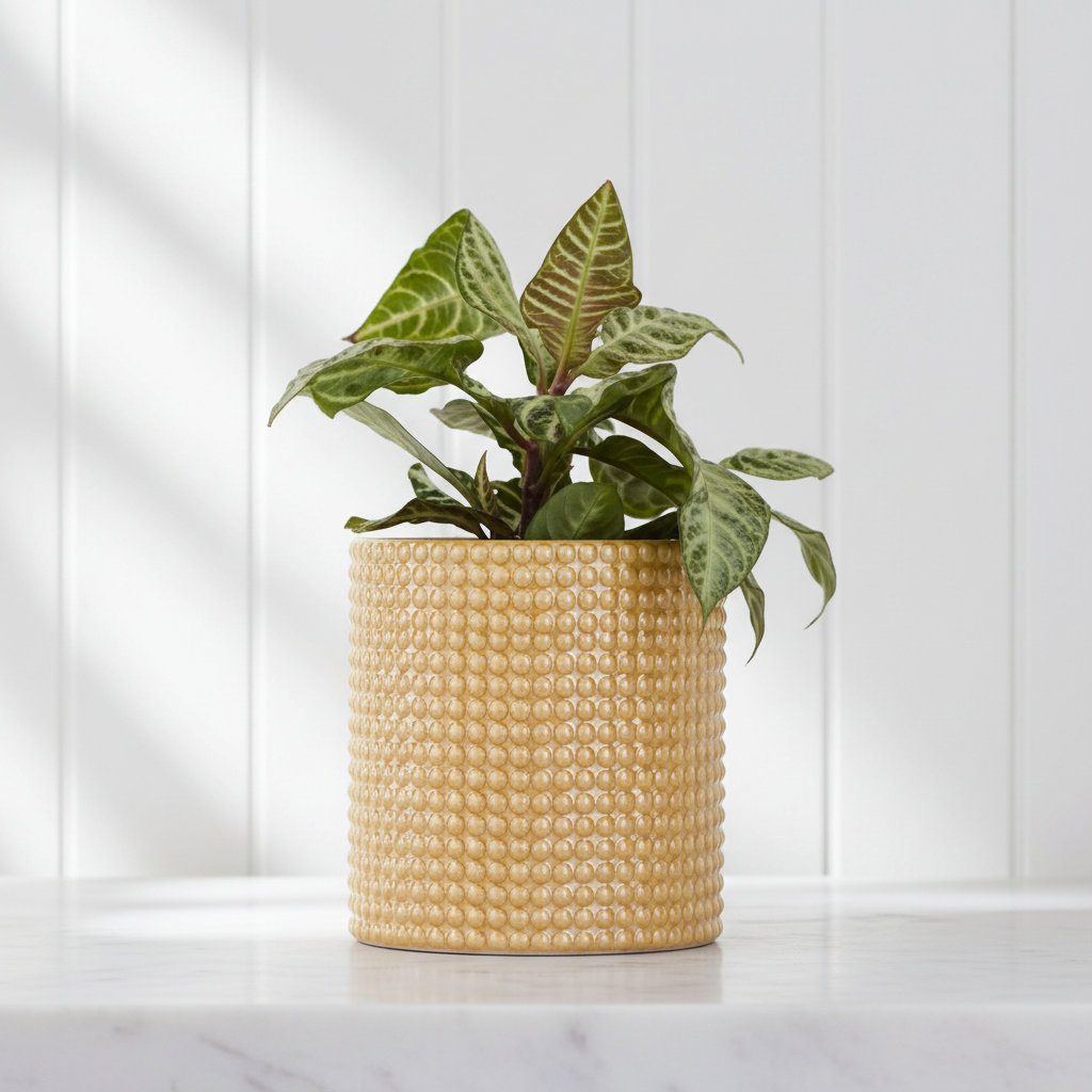 Gold Hobnail Pot Lifestyle