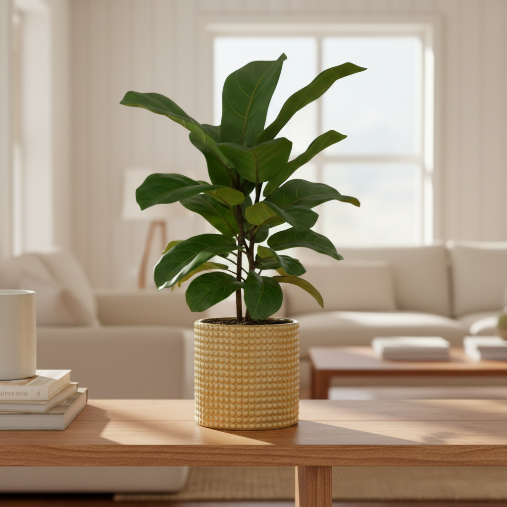 Gold Pot Fiddle Leaf Lifestyle