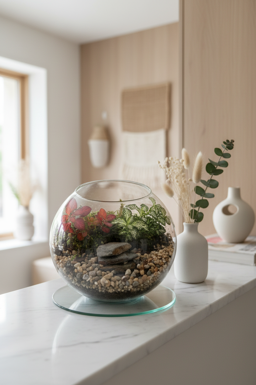 Tilted Globe Terrarium Lifestyle 2