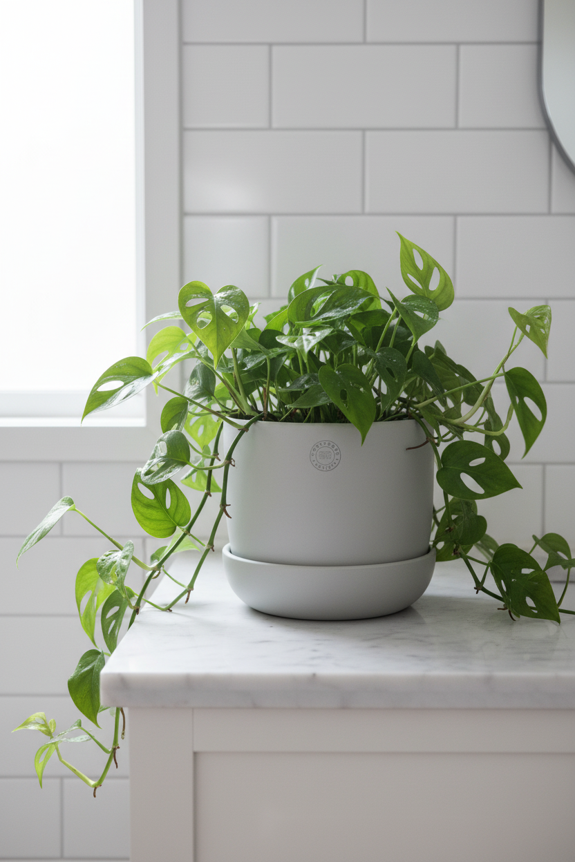 White Pot - Bathroom Vanity